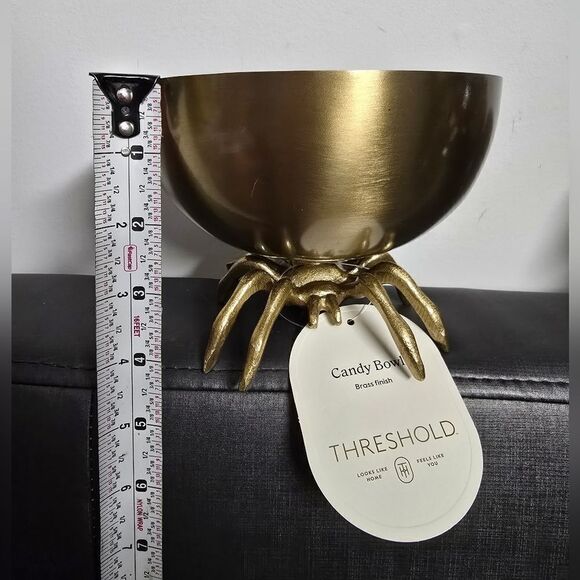 28oz Halloween Stainless Steel Candy Bowl Gold - Threshold - Picture 6 of 7